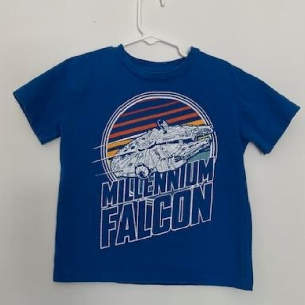 Star Wars The Mandalorian Short Sleeve Graphic T-Shirt Size: 6 Color: Blue